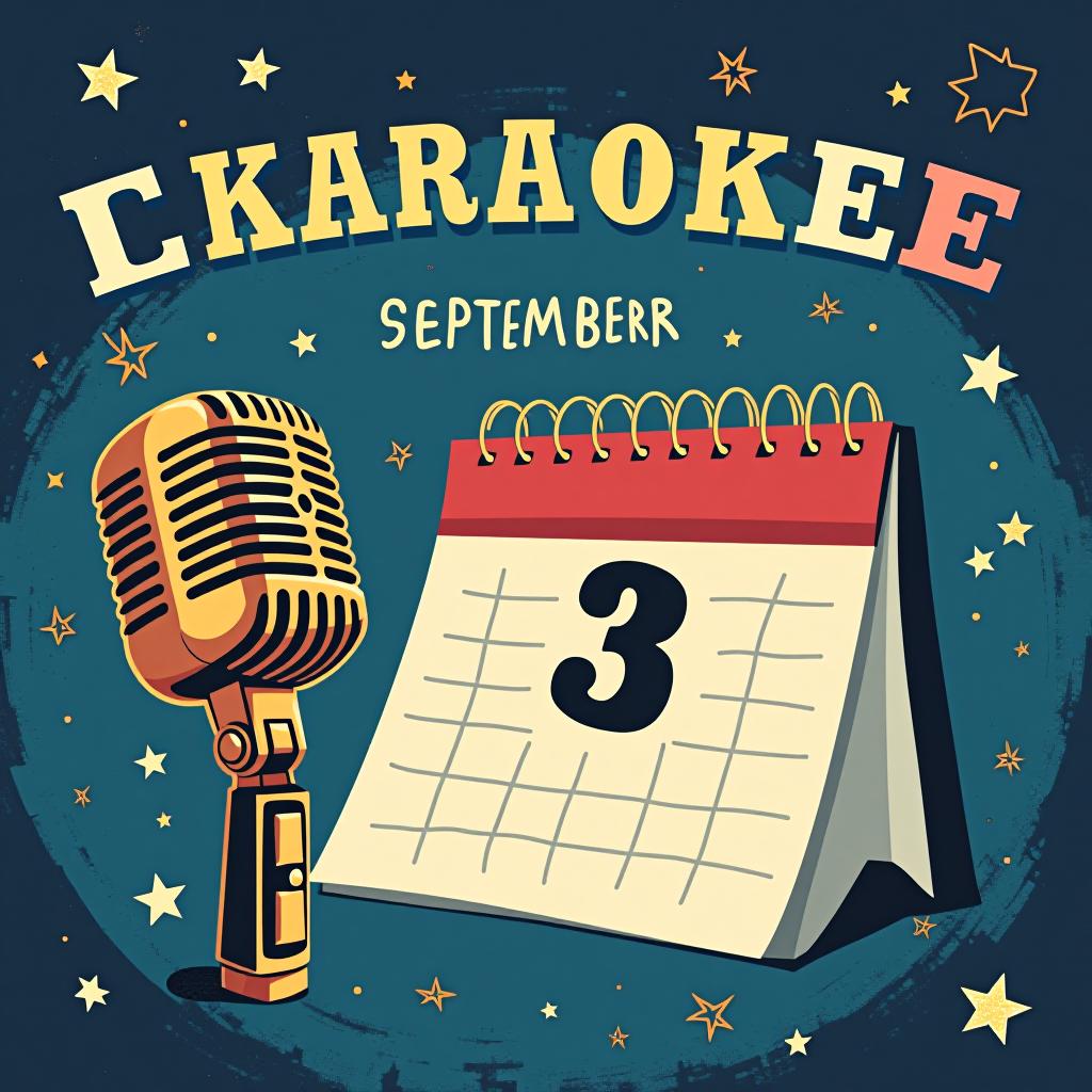  calendar september 3rd in karaoke