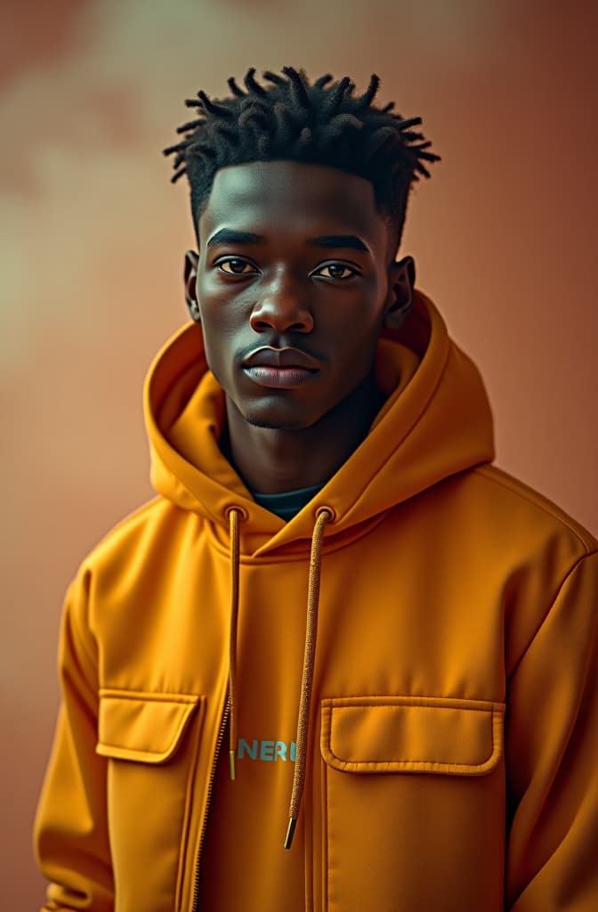  tyler, the creator hyperrealistic, full body, detailed clothing, highly detailed, cinematic lighting, stunningly beautiful, intricate, sharp focus, f/1. 8, 85mm, (centered image composition), (professionally color graded), ((bright soft diffused light)), volumetric fog, trending on instagram, trending on tumblr, HDR 4K, 8K