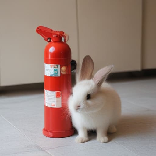 FIRE EXTINGUISHING RABBIT