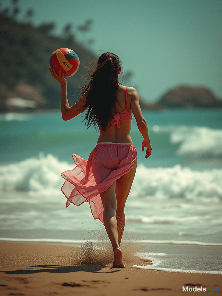  catwoma playing beachball hyperrealistic, full body, detailed clothing, highly detailed, cinematic lighting, stunningly beautiful, intricate, sharp focus, f/1. 8, 85mm, (centered image composition), (professionally color graded), ((bright soft diffused light)), volumetric fog, trending on instagram, trending on tumblr, HDR 4K, 8K