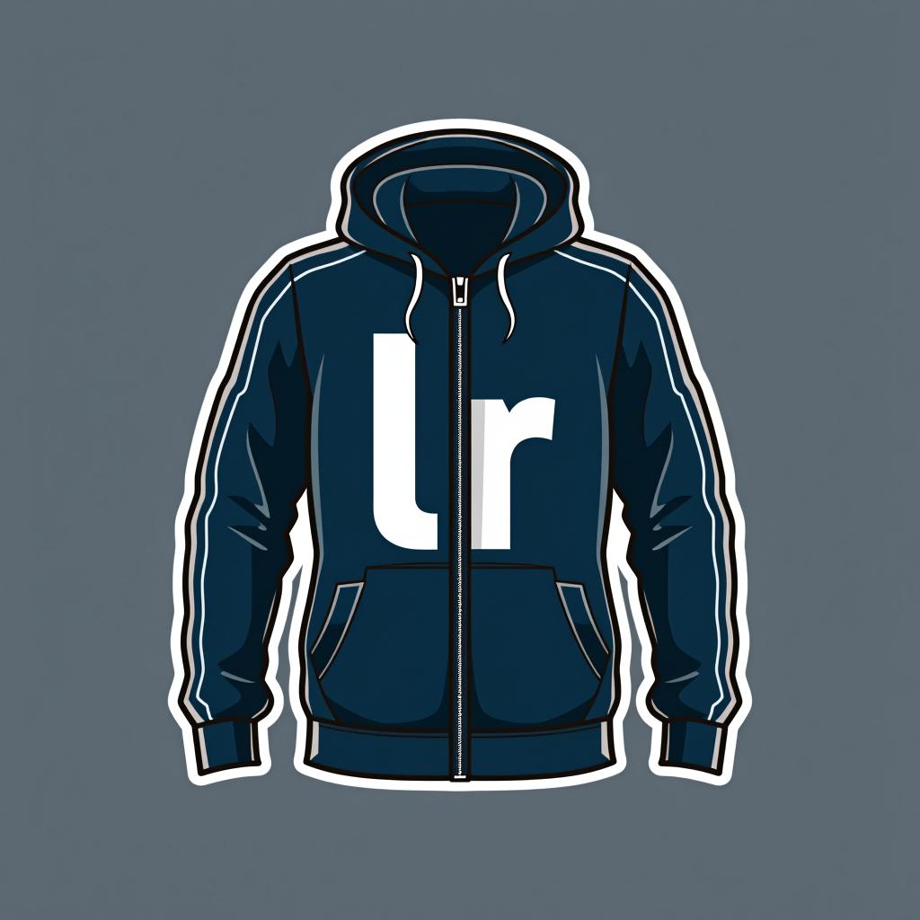  design a logo, diseño de ropa deportiva, with the text 'lr'.