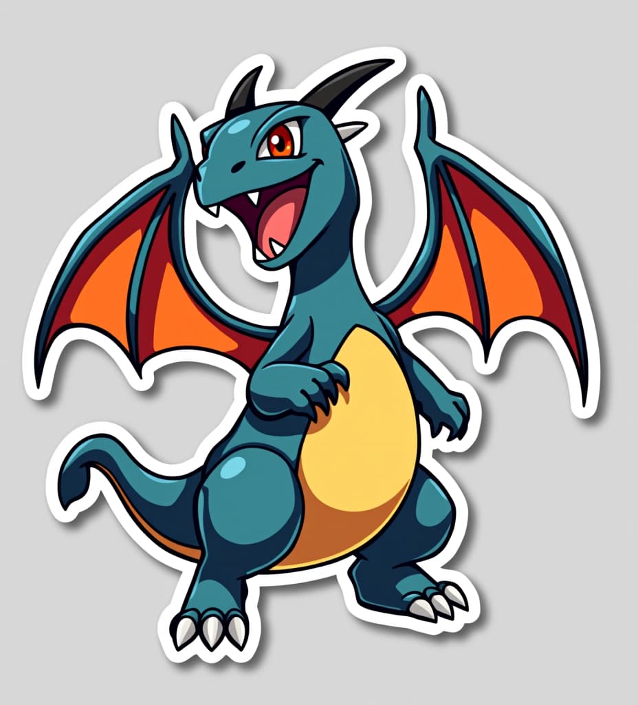  charizard sticker art halloween