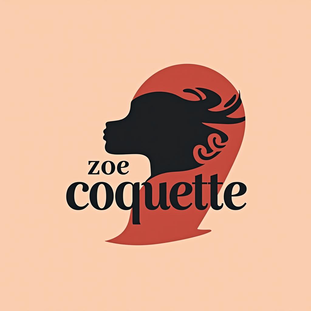  design a logo, , with the text 'zoe coquette'.