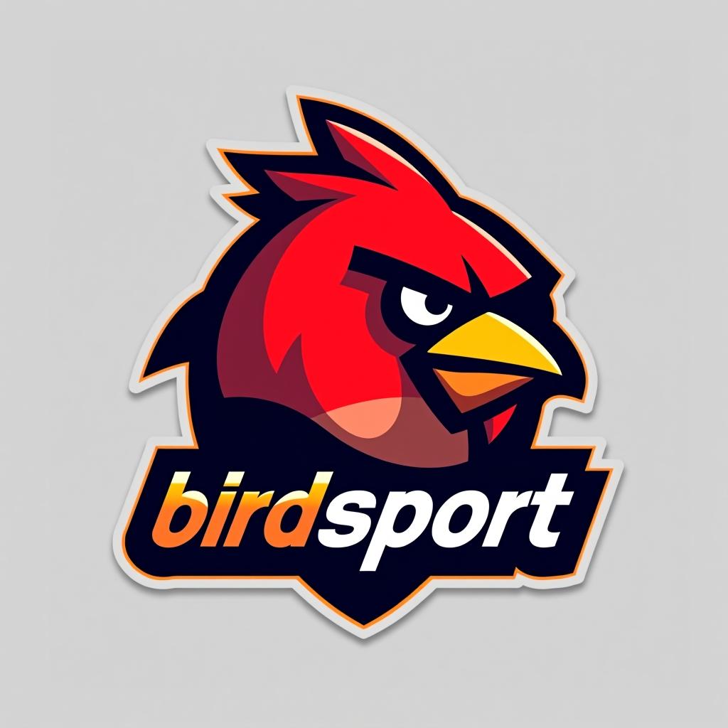  design a logo, esport logo angry bird, with the text 'bird esport '.