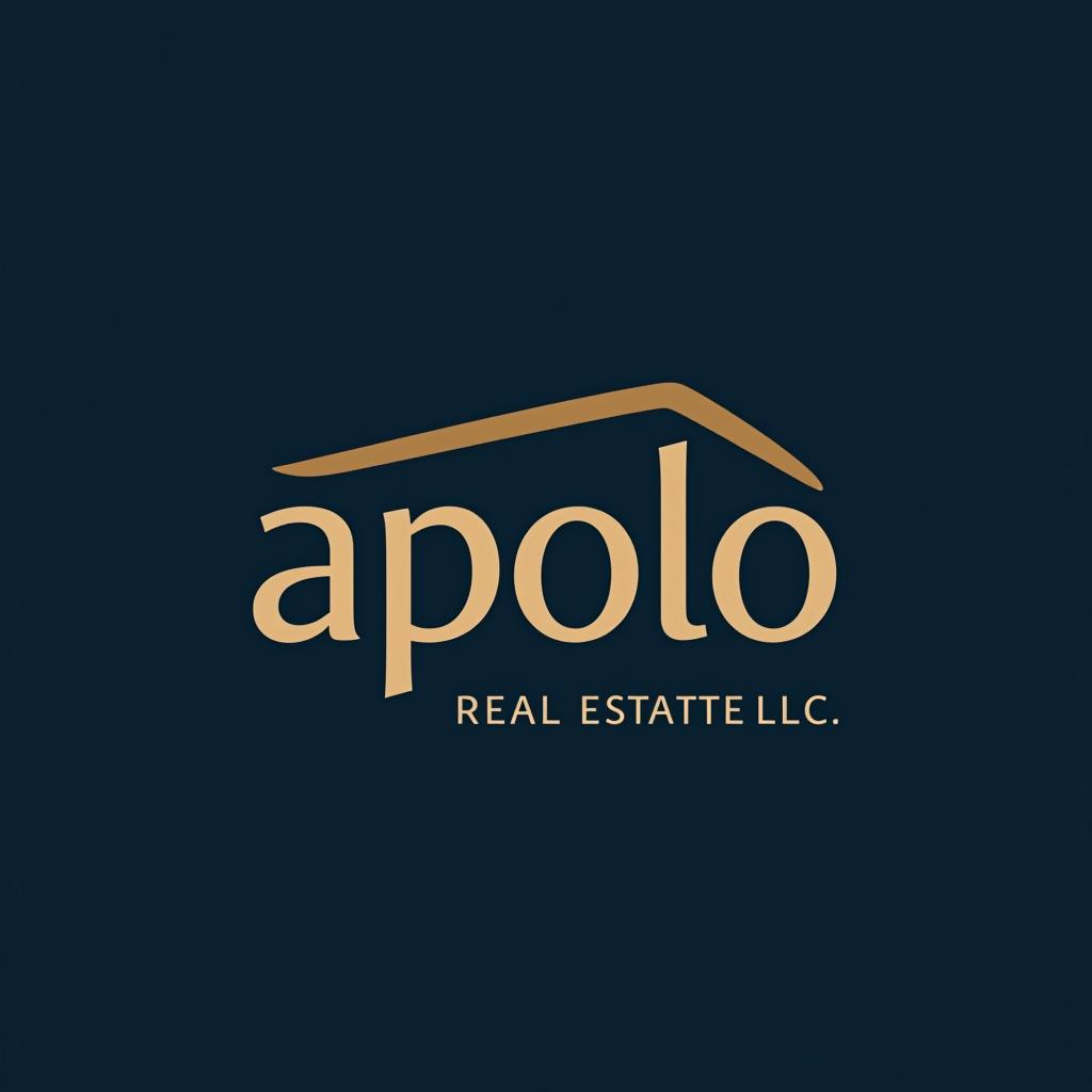  design a logo, , with the text 'apolo real estate llc '.