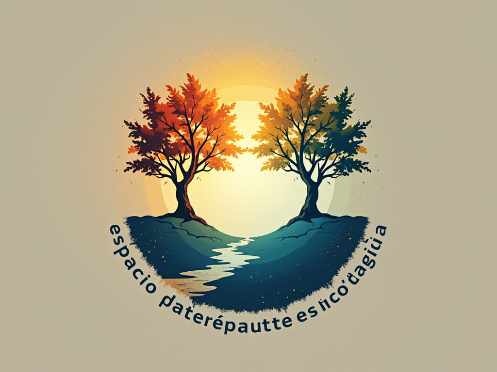  design a logo, in a surrealism style. espaço de psicoterapia e psicopedagogia . quero que use cores claras , transmitindo paz e tranquilidade , with the text 'espaço terapêutico sir '.