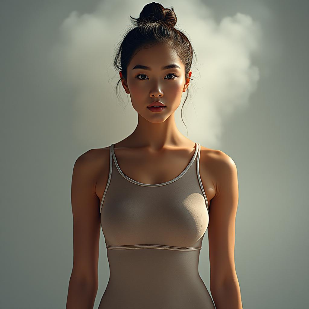  comparison of the softness of yoga suit fabric to peach skin. hyperrealistic, full body, detailed clothing, highly detailed, cinematic lighting, stunningly beautiful, intricate, sharp focus, f/1. 8, 85mm, (centered image composition), (professionally color graded), ((bright soft diffused light)), volumetric fog, trending on instagram, trending on tumblr, HDR 4K, 8K