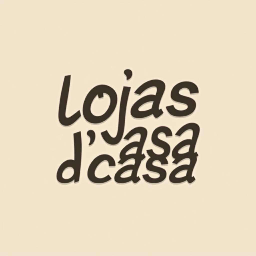  design a logo, , with the text 'lojas d’casa'.