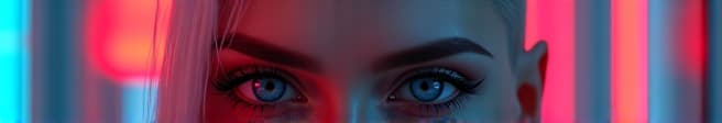  ultra realistic close up portrait ((beautiful pale cyberpunk female with heavy black eyeliner)), blue eyes, shaved side haircut, hyper detail, cinematic lighting, magic neon, dark red city, canon eos r3, nikon, f/1.4, iso 200, 1/160s, 8k, raw, unedited, symmetrical balance, in frame, 8k hyperrealistic, full body, detailed clothing, highly detailed, cinematic lighting, stunningly beautiful, intricate, sharp focus, f/1. 8, 85mm, (centered image composition), (professionally color graded), ((bright soft diffused light)), volumetric fog, trending on instagram, trending on tumblr, HDR 4K, 8K