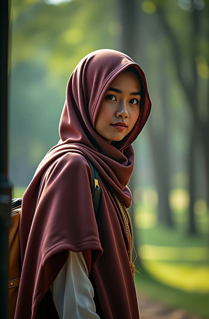  close up university campus in indonesia with a live hyperrealistic, full body, detailed clothing, highly detailed, cinematic lighting, stunningly beautiful, intricate, sharp focus, f/1. 8, 85mm, (centered image composition), (professionally color graded), ((bright soft diffused light)), volumetric fog, trending on instagram, trending on tumblr, HDR 4K, 8K