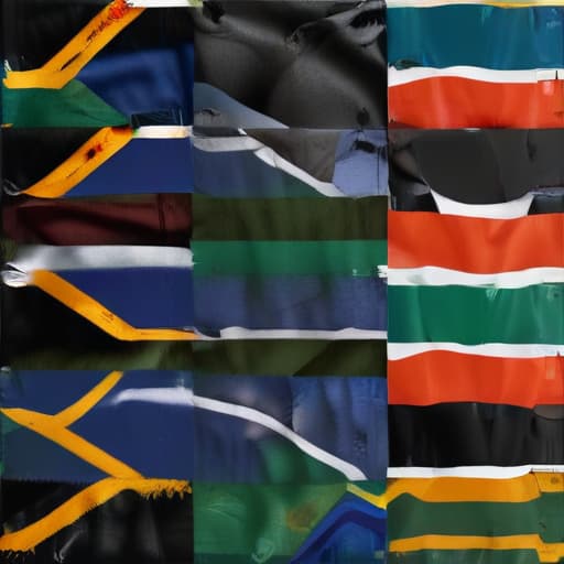 Colors of South African flag