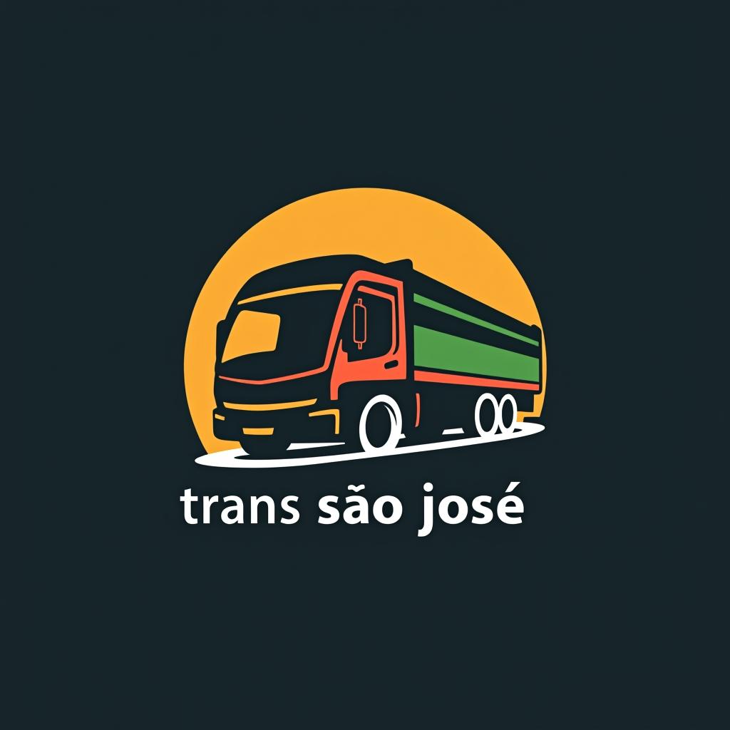  design a logo, em presa que atua em vários ramos financeiros posto de gasolina madeireira fazenda de gado de corte e transporte rodoviário de carga rodotrem , with the text 'trans são josé '.