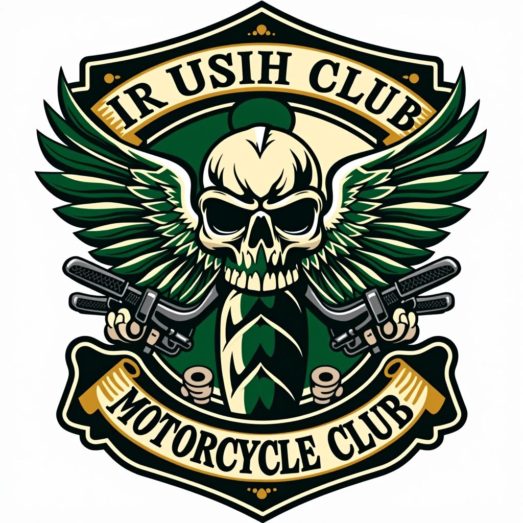  design a logo, patch logo for a irish motorcycle club with no text