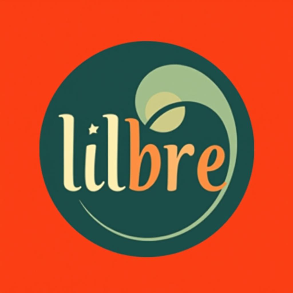  design a logo, libre, with the text 'libre'.