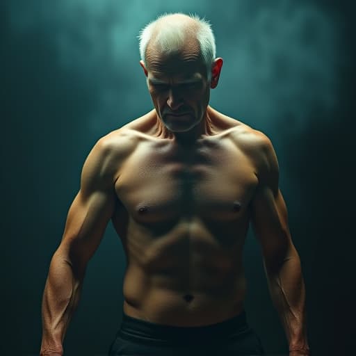  70 year age men pressing of 20 year very pionate, without cloths hyperrealistic, full body, detailed clothing, highly detailed, cinematic lighting, stunningly beautiful, intricate, sharp focus, f/1. 8, 85mm, (centered image composition), (professionally color graded), ((bright soft diffused light)), volumetric fog, trending on instagram, trending on tumblr, HDR 4K, 8K