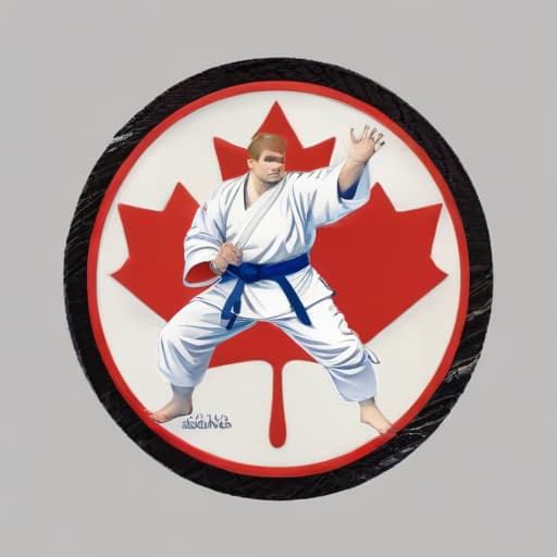 Judo logo fighter Canada