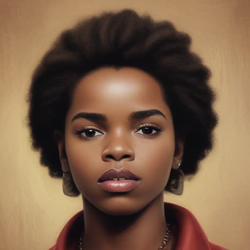 Lauryn Hill in Oil painting style