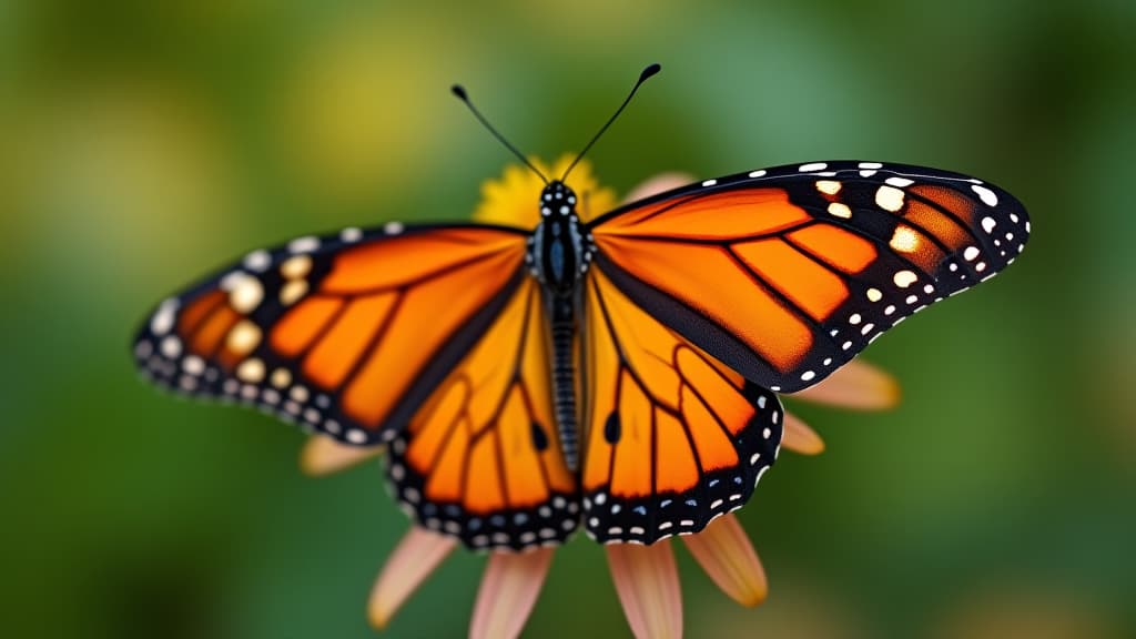  a monarch's majesty: a macro view of nature's beauty