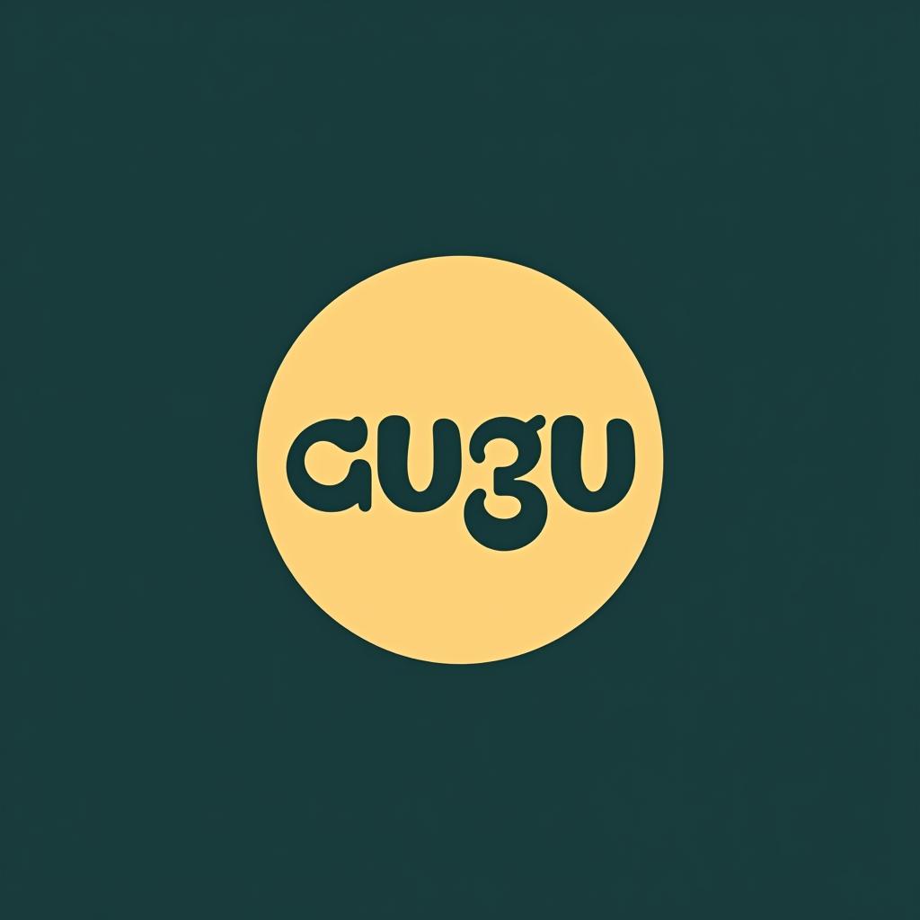  design a logo, , with the text 'gugu'.