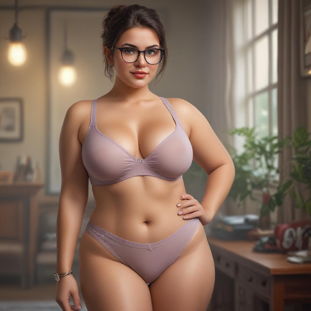 Cartoon character with pair glasses pair glasses Creat beautiful, lovely, sexiest big breast, sexiest big butt, horny, short hair, creative, detailed, perfume, beloved, wild, fat, pure, chubby, waring short, Indian girls, background add more girls. hyperrealistic, full body, detailed clothing, highly detailed, cinematic lighting, stunningly beautiful, intricate, sharp focus, f/1. 8, 85mm, (centered image composition), (professionally color graded), ((bright soft diffused light)), volumetric fog, trending on instagram, trending on tumblr, HDR 4K, 8K