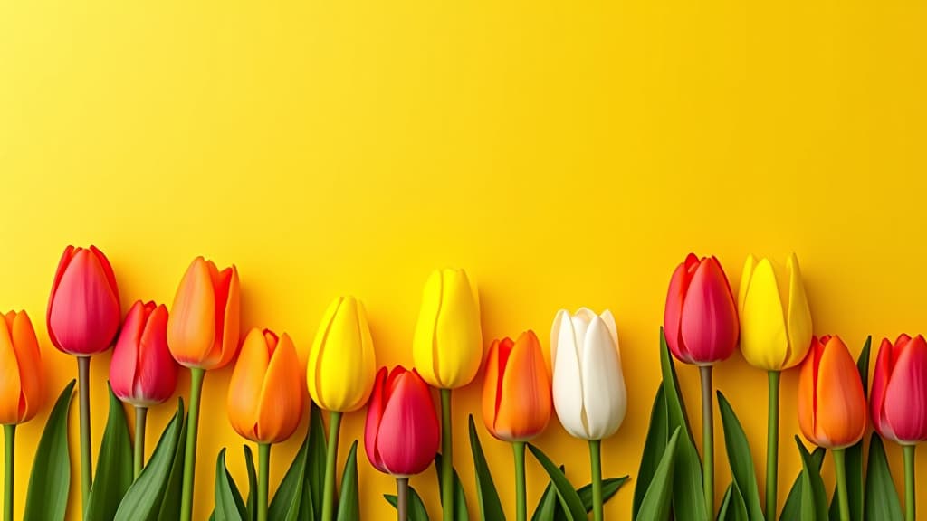  vibrant and cheerful floral arrangement on a yellow background , bright, cheerful, flowers, yellow, vibrant, colorful, spring