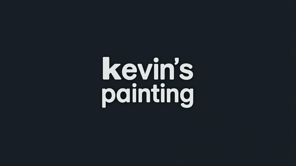  design a logo, in a minimalism style. painting service, with the text 'kevin’s painting '.