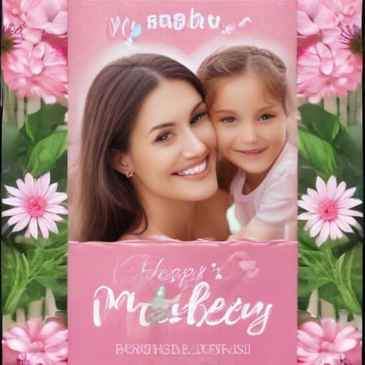 Create a Mother’s Day image for a flyer that is beautiful and pink