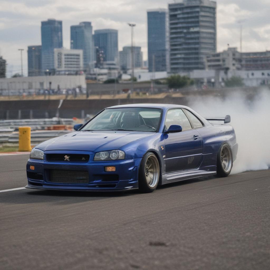 Skyline r34 drifting