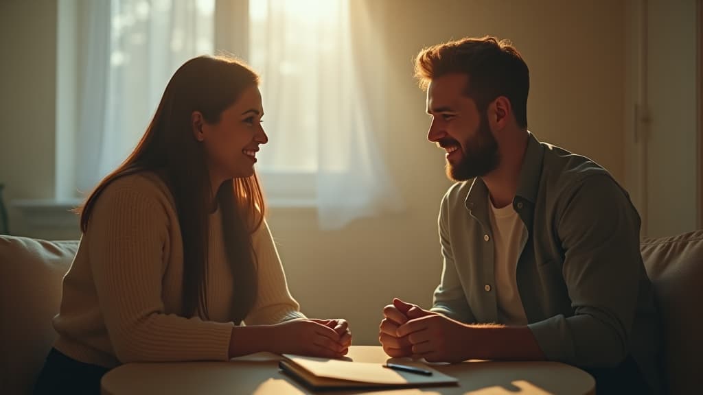  , a light hearted scene depicting roommates discussing finances humorously while balancing their budget. hyperrealistic, full body, detailed clothing, highly detailed, cinematic lighting, stunningly beautiful, intricate, sharp focus, f/1. 8, 85mm, (centered image composition), (professionally color graded), ((bright soft diffused light)), volumetric fog, trending on instagram, trending on tumblr, HDR 4K, 8K