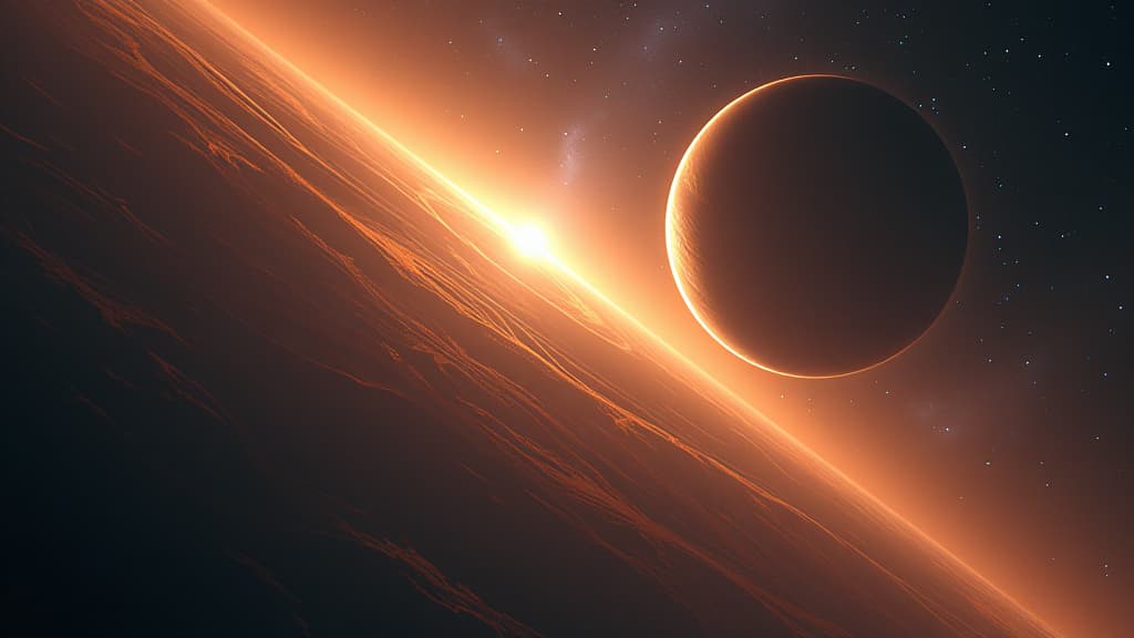  a creative interpretation of distant exoplanets in habitable zones, showcasing potential alien worlds orbiting their stars in the vast galaxy. hyperrealistic, full body, detailed clothing, highly detailed, cinematic lighting, stunningly beautiful, intricate, sharp focus, f/1. 8, 85mm, (centered image composition), (professionally color graded), ((bright soft diffused light)), volumetric fog, trending on instagram, trending on tumblr, HDR 4K, 8K