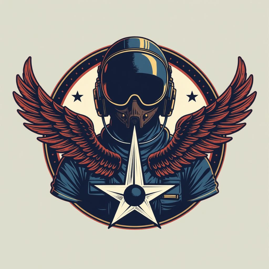  design a logo, air force pilot