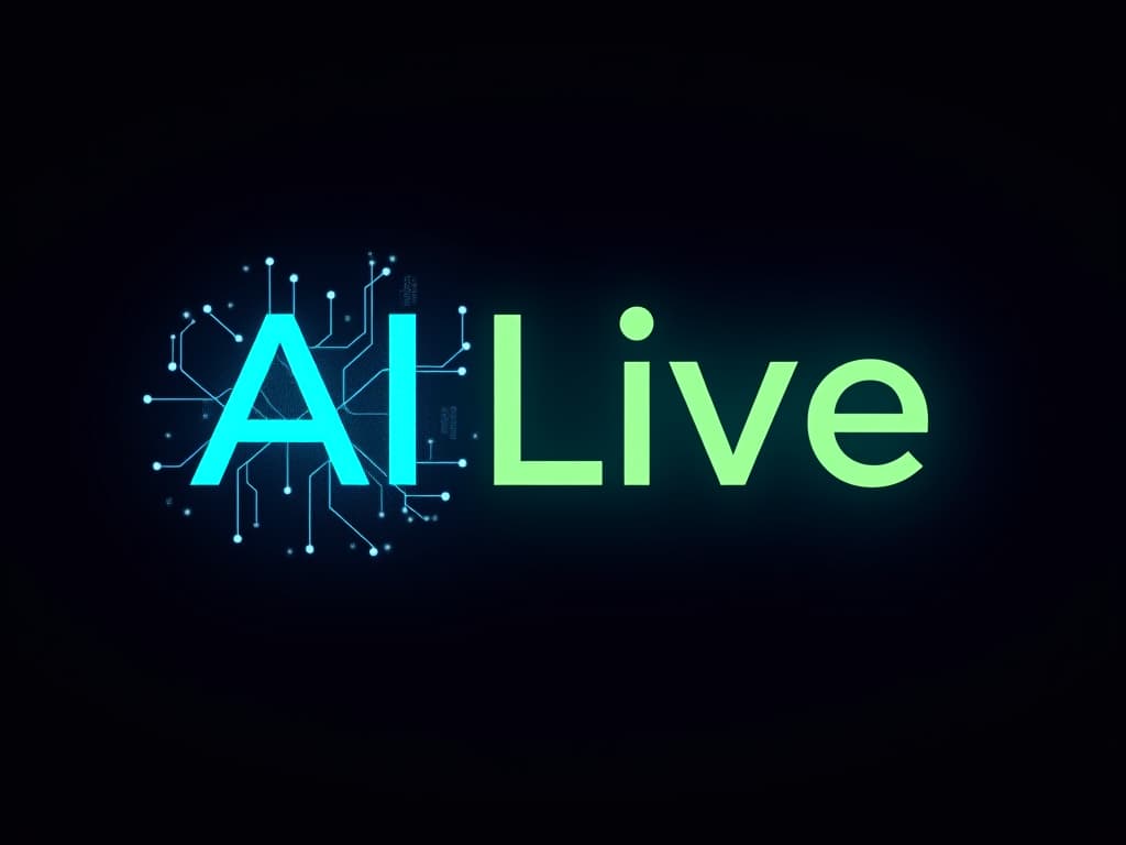  design a sleek and futuristic logo for the ai live that captures the essence of cutting edge technology and youthful energy. incorporate elements like neural networks or digital circuitry to emphasize the ai theme, blending them with a yet professional aesthetic. use a bold, modern font for the le, highlighting ai to draw attention to the technological aspect. the color palette should feature electric blue (#007bff) as the primary color to convey innovation and trust, neon green (#39ff14) as an accent for a dynamic touch, and midnight black (#0d0d0d) as the secondary color for a sleek background. add silver (#c0c0c0) for metallic highlights, using gradients to create depth and dimension. the logo should be versatile, working  hyperrealistic, full body, detailed clothing, highly detailed, cinematic lighting, stunningly beautiful, intricate, sharp focus, f/1. 8, 85mm, (centered image composition), (professionally color graded), ((bright soft diffused light)), volumetric fog, trending on instagram, trending on tumblr, HDR 4K, 8K