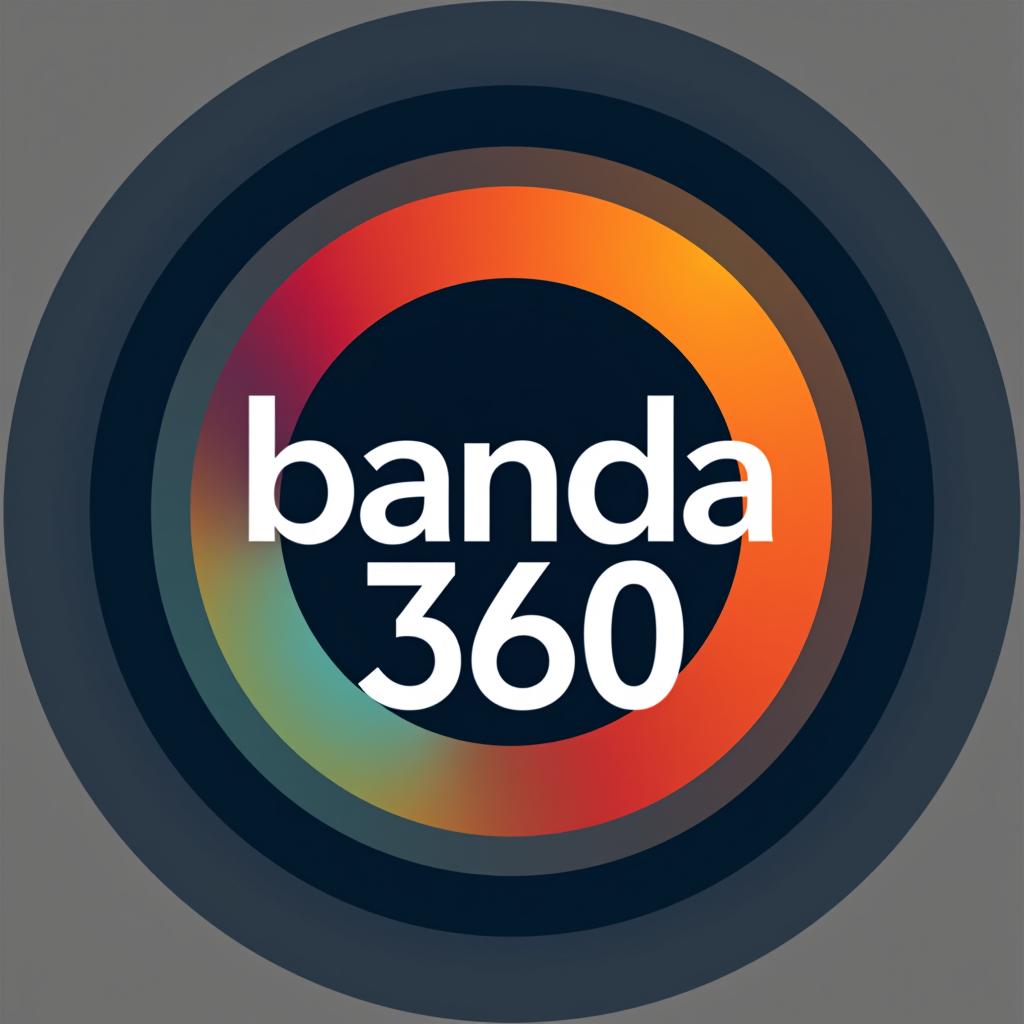  design a logo, , with the text 'banda 360 '.