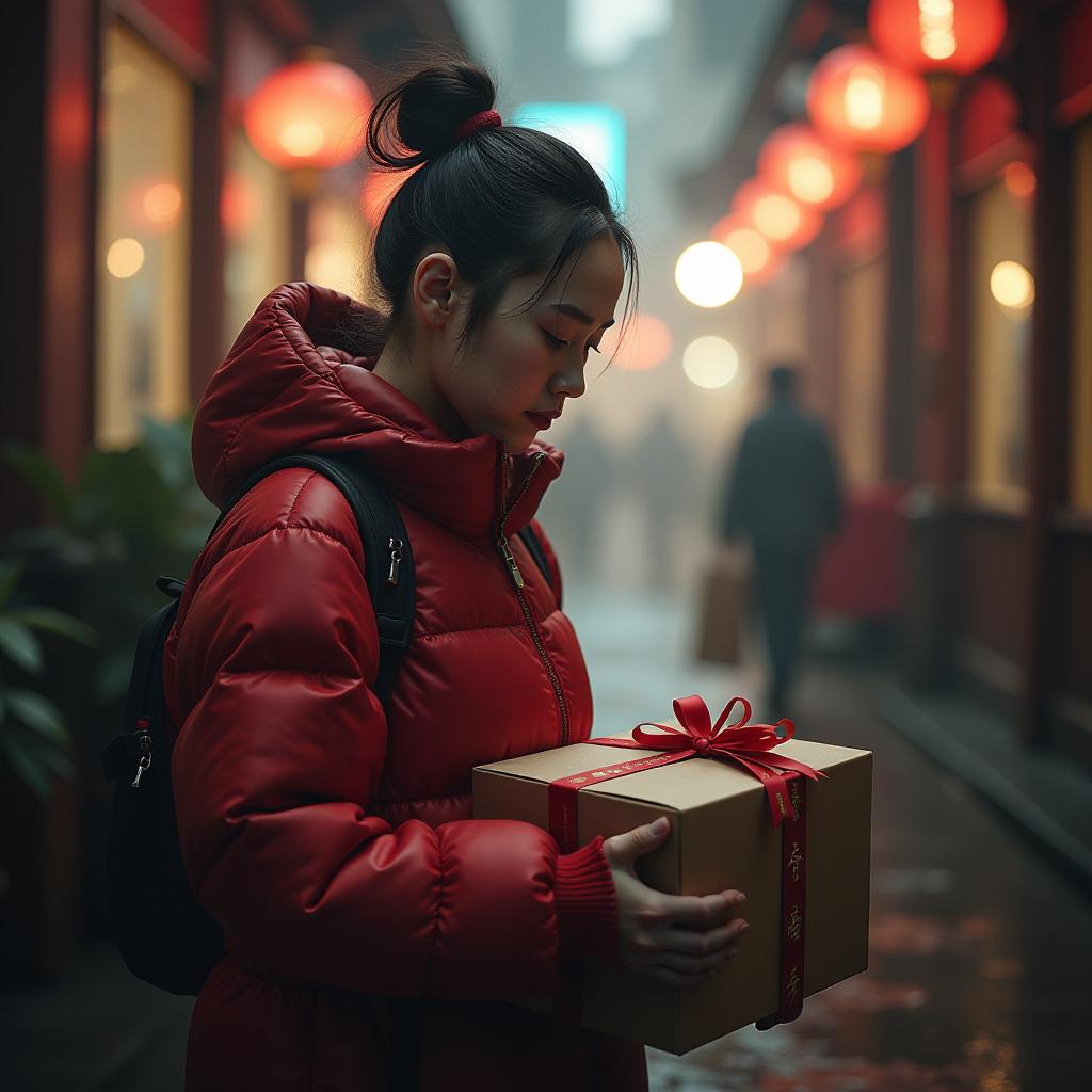  new year order collection, waiting for packages, new year theme. hyperrealistic, full body, detailed clothing, highly detailed, cinematic lighting, stunningly beautiful, intricate, sharp focus, f/1. 8, 85mm, (centered image composition), (professionally color graded), ((bright soft diffused light)), volumetric fog, trending on instagram, trending on tumblr, HDR 4K, 8K