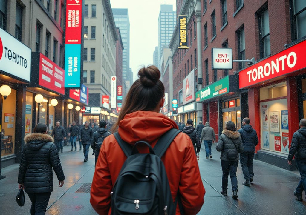  a visually engaging representation of resources for exploring toronto, featuring a collage of the official tourism website, local transit apps, social media posts highlighting events, books about toronto's culture and history, community bulletin boards with event flyers, and scenes from local guided tours, capturing the essence of preparation and exploration in the city. hyperrealistic, full body, detailed clothing, highly detailed, cinematic lighting, stunningly beautiful, intricate, sharp focus, f/1. 8, 85mm, (centered image composition), (professionally color graded), ((bright soft diffused light)), volumetric fog, trending on instagram, trending on tumblr, HDR 4K, 8K