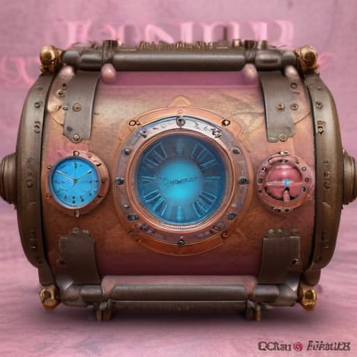 Can you put pink colour with the brown and blue and you put name on the middle?cocodeep in Steampunk style with Oceans background