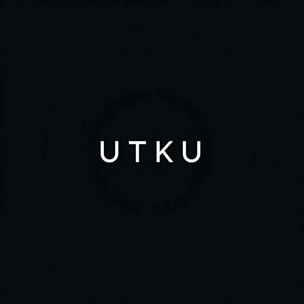  minimal photography logo with my name utku trough it , (logo:1.15), hq, hightly detailed, 4k