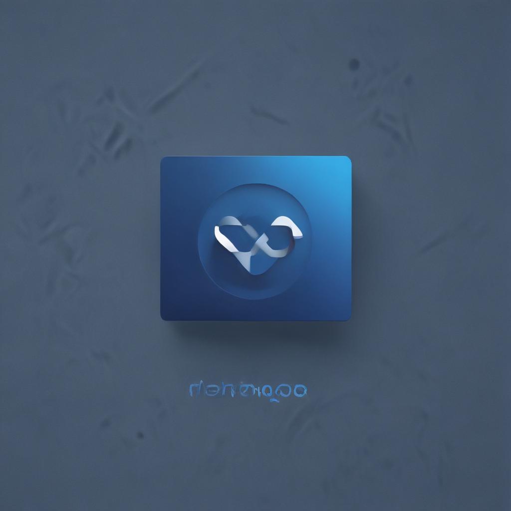 Give me a mockup of a logo for a video platform called NOOVOO. blue theme