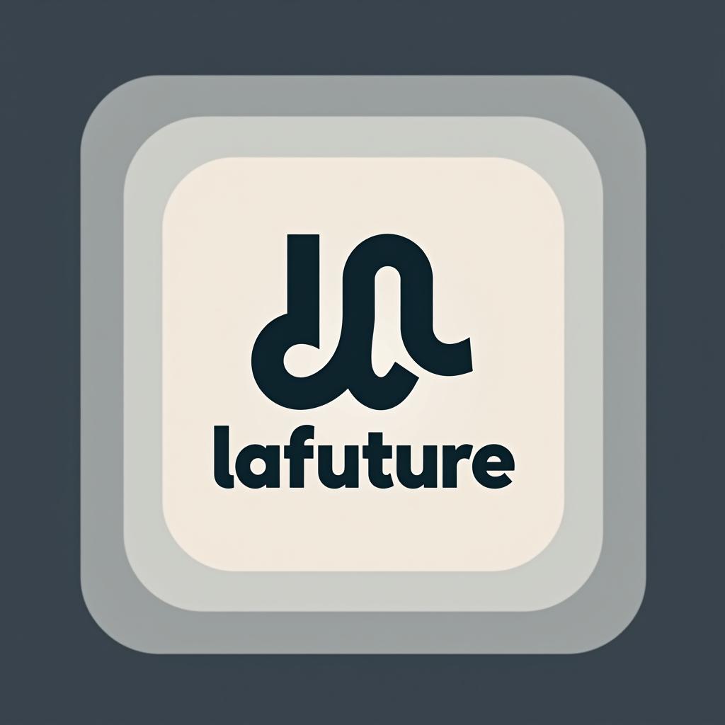  design a logo, lafuture, 👑, with the text 'lafuture '.