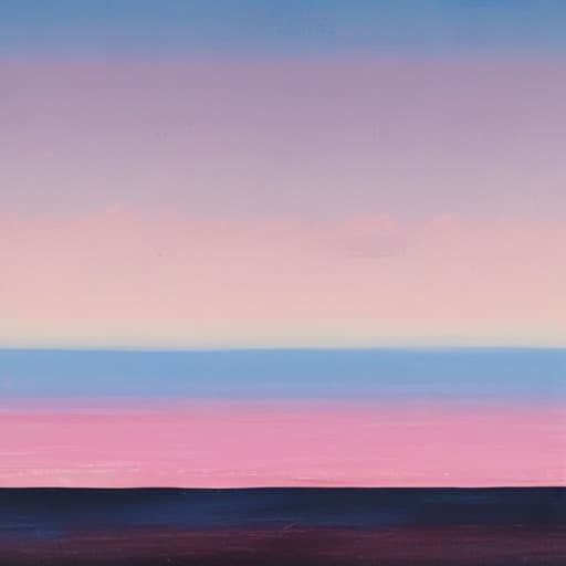 Horizon blue pink