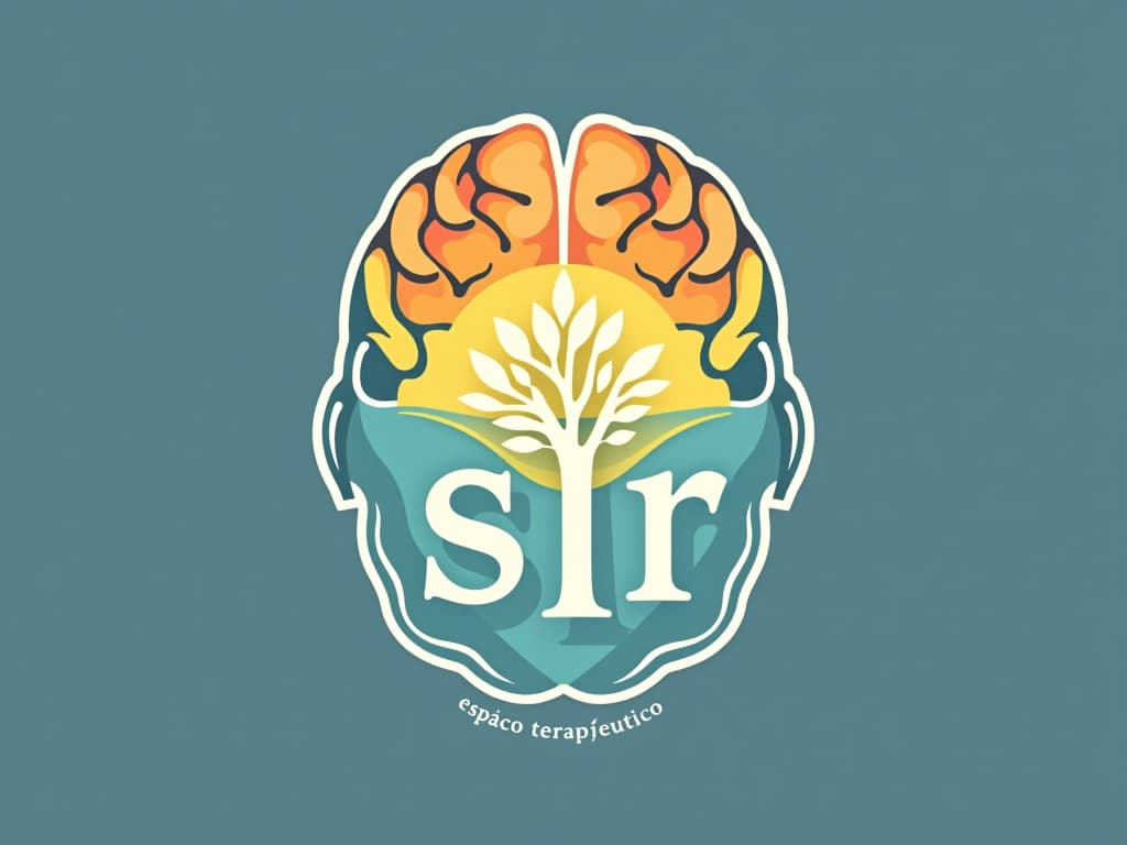  design a logo, in a realism style. espaço de psicoterapia e psicopedagogia . quero que use cores claras , transmitindo paz e tranquilidade , with the text 'espaço terapêutico sir '.