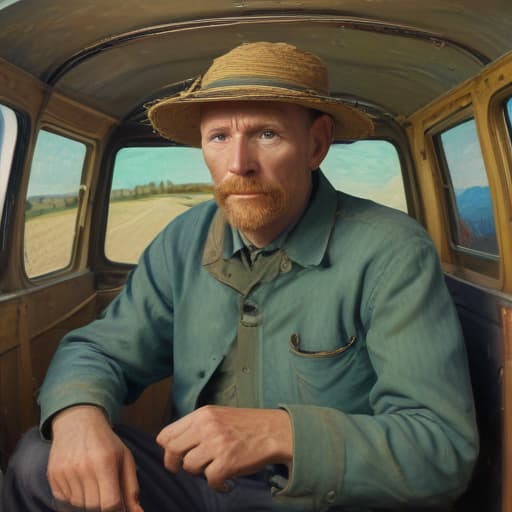 Man in the Van Gogh style