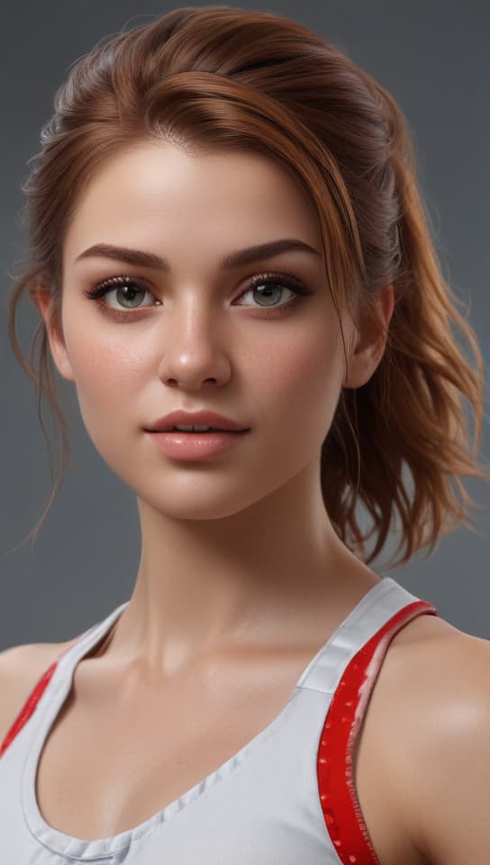 cheerleader , trending on art station, (detailed face), ((upper body)), (front view),(masterpiece:1.4),(photorealistic:1.4),(high resolution),(exquisitely detailed),(beautiful detailed light),(ultra_color),(perfect anatomy),best quality,ultra high definition,(cinematic light),<lora:ClothingAdjuster3:-0.5>