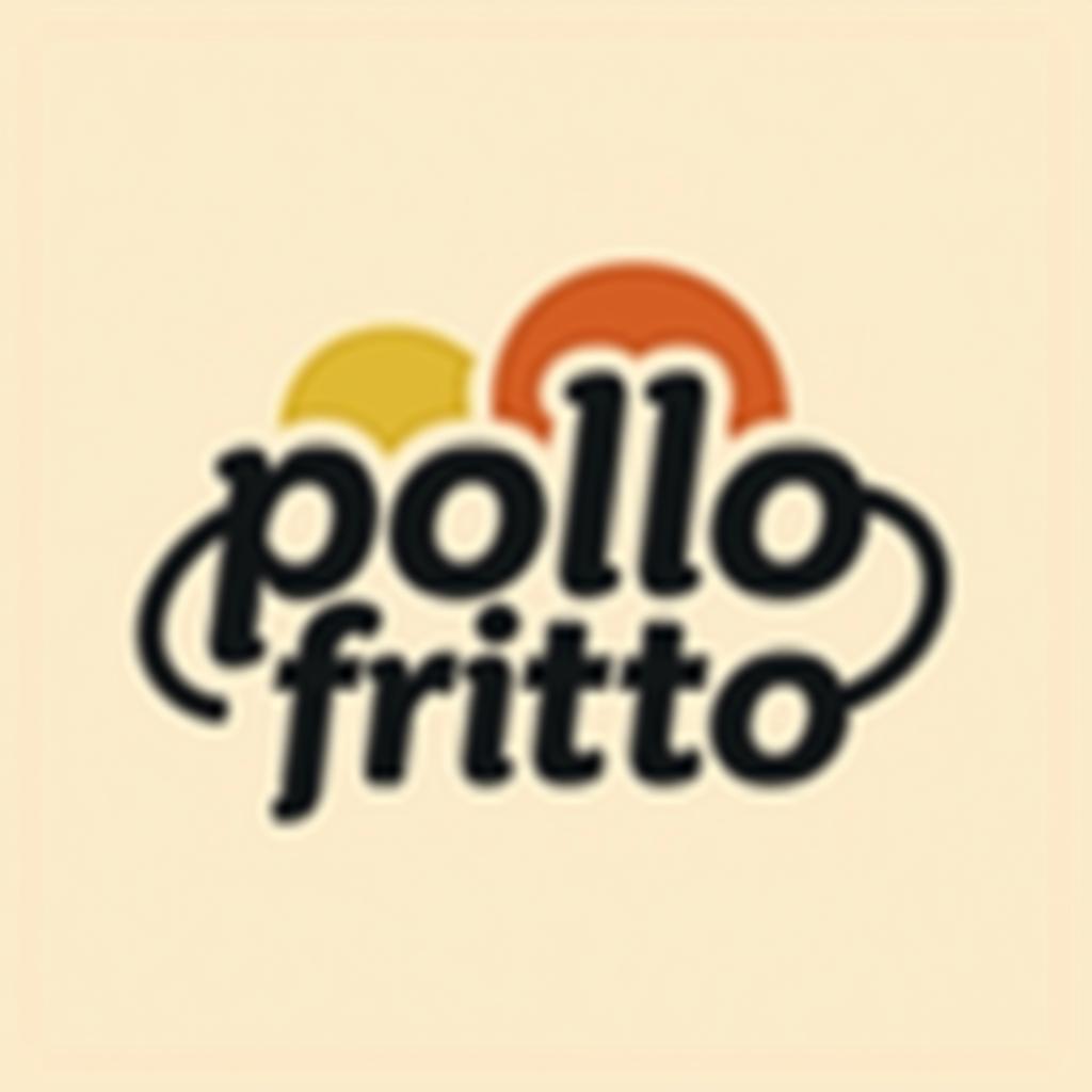  design a logo, , with the text 'pollo frito'.