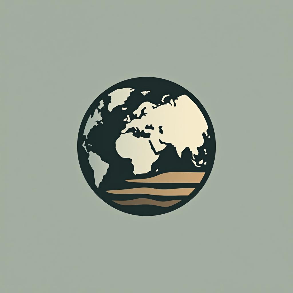  design a logo, earth logo, minimal modern style