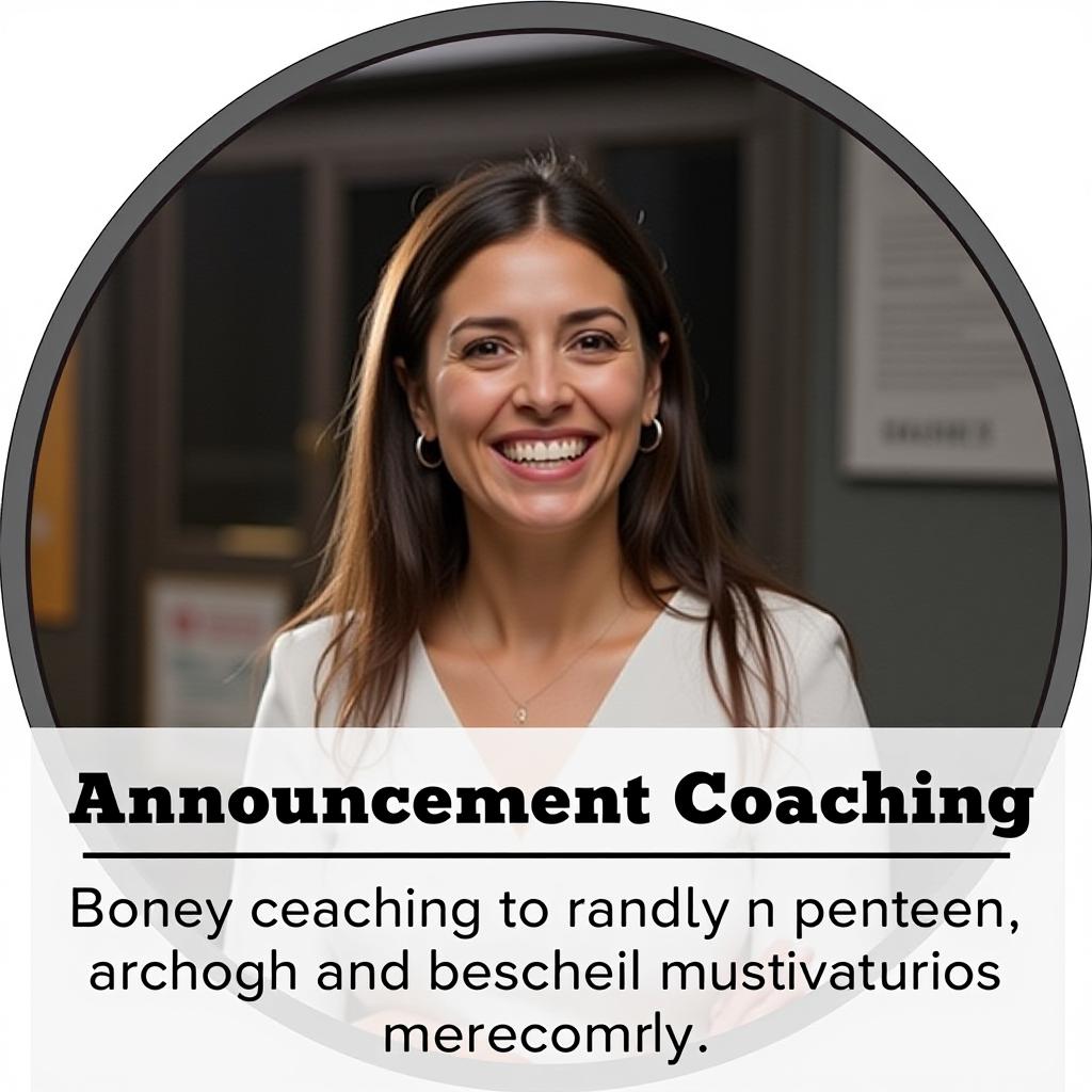  announcement coaching services