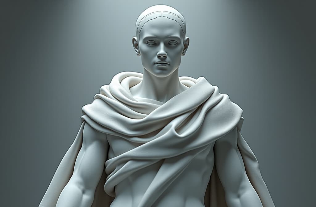  generame una imagen de muy alta calidad que sea representtiva del género amapiano y que, al mismo tiempo, sea comercial como para usarla de portada para un beat de youtube, que sea atractiva al público y me ayude a generar audiencia, statue made of marble, futuristic cybernetic, transhumanism, full body shot, perfect symmetrical body, perfect symmetrical face, hyper realistic, hyper detailed, by johannen voss, by peter kemp, by monia merlo, by michelangelo, octane render, blender, 8 k hyperrealistic, full body, detailed clothing, highly detailed, cinematic lighting, stunningly beautiful, intricate, sharp focus, f/1. 8, 85mm, (centered image composition), (professionally color graded), ((bright soft diffused light)), volumetric fog, trending on instagram, trending on tumblr, HDR 4K, 8K