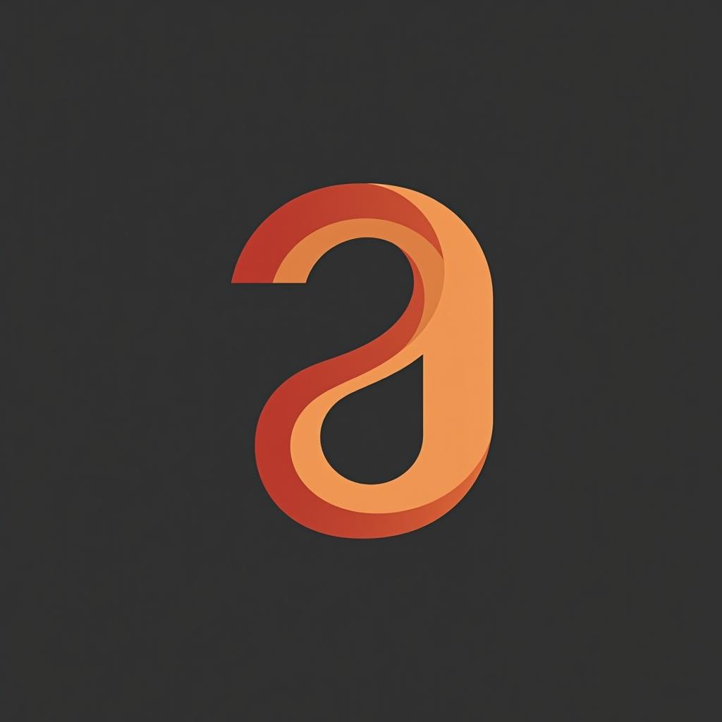  design a logo, , with the text 'a'.