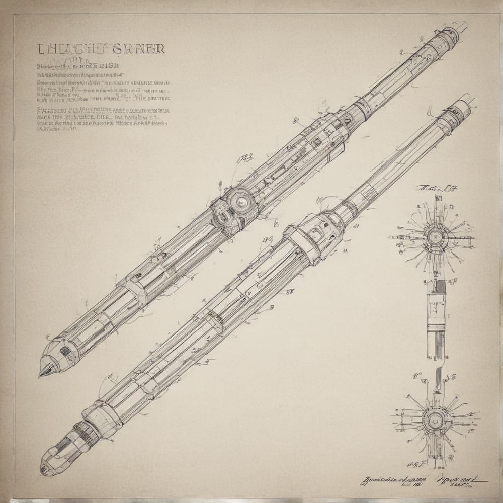 patent drawing style forLight saber