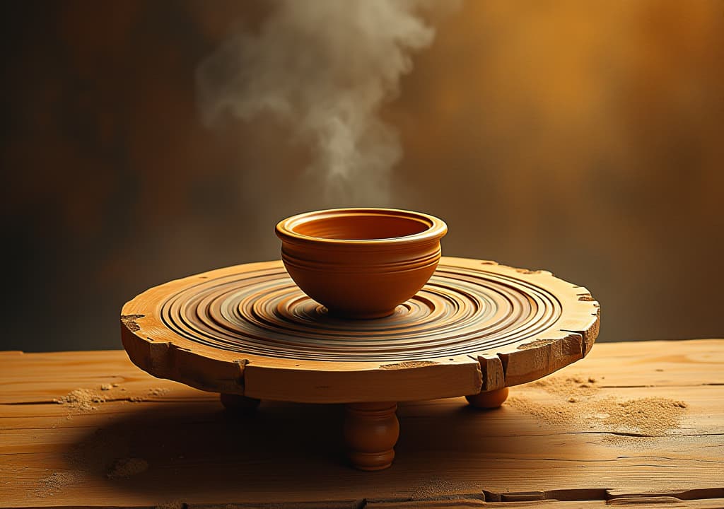  divine potter's wheel: the sacred craft of creation and sovereignty as echoed in isaiah 64:8, a metaphor for god's shaping influence and artistry in any religious endeavor